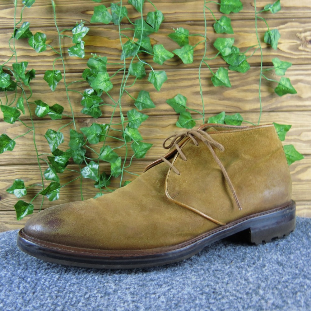 Armando Silva Zegna Men's 43 EU Brown Suede Leather Ankle Chukka Boots